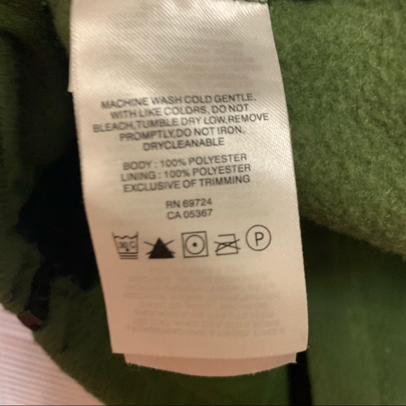 Columbia green/black fleece jacket - Picture 7 of 8